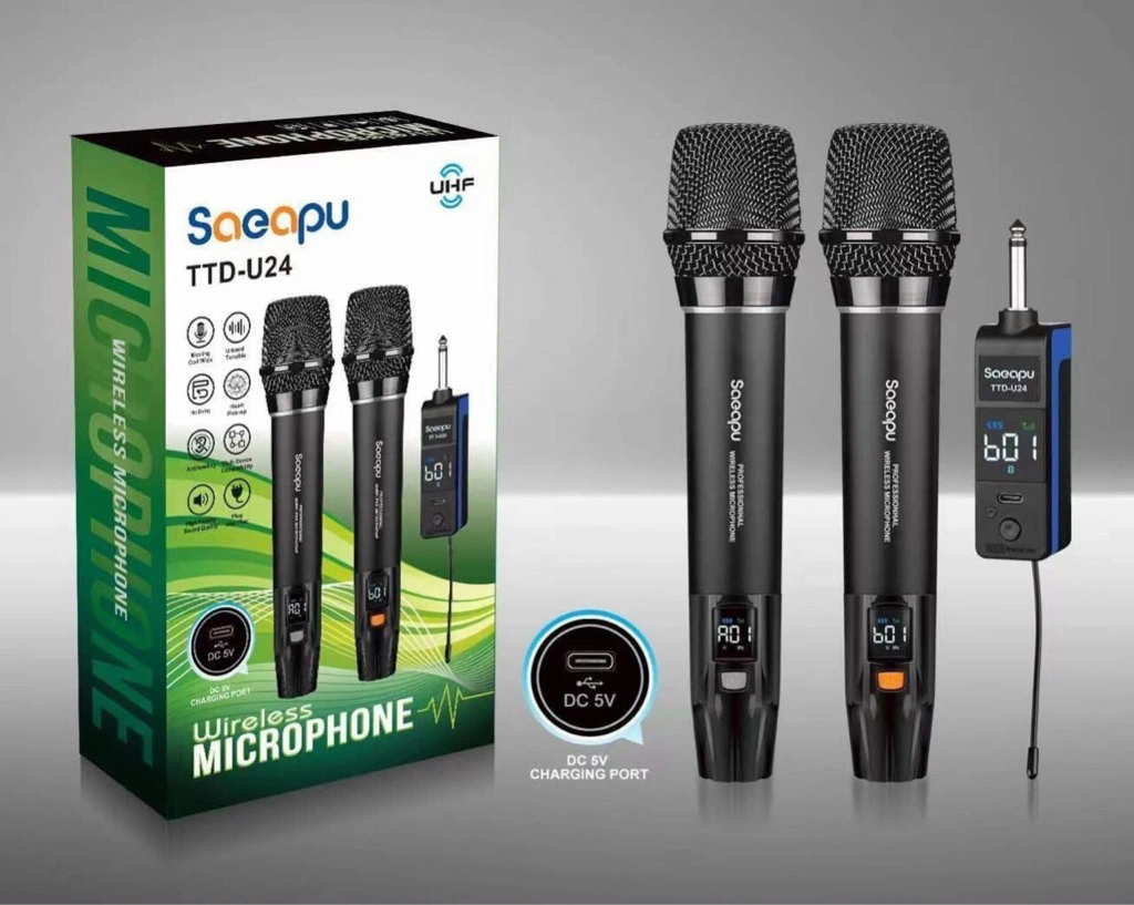 Bộ Mic karaoke không dây đa năng TTD U24 UHF - Chính hãng, giá rẻ, uy tín