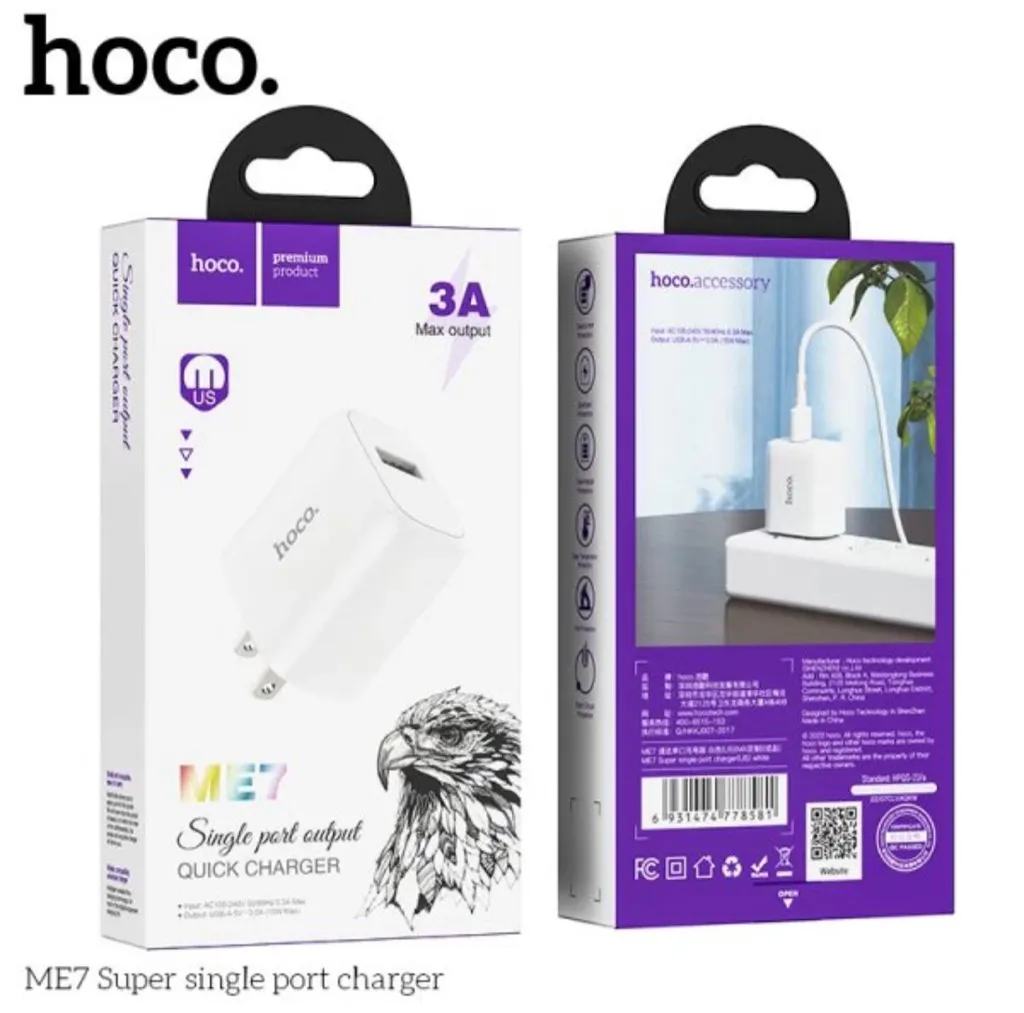 Cóc sạc Hoco ME7 | Chính hãng - Giá rẻ - Chất lượng - Ship toàn quốc