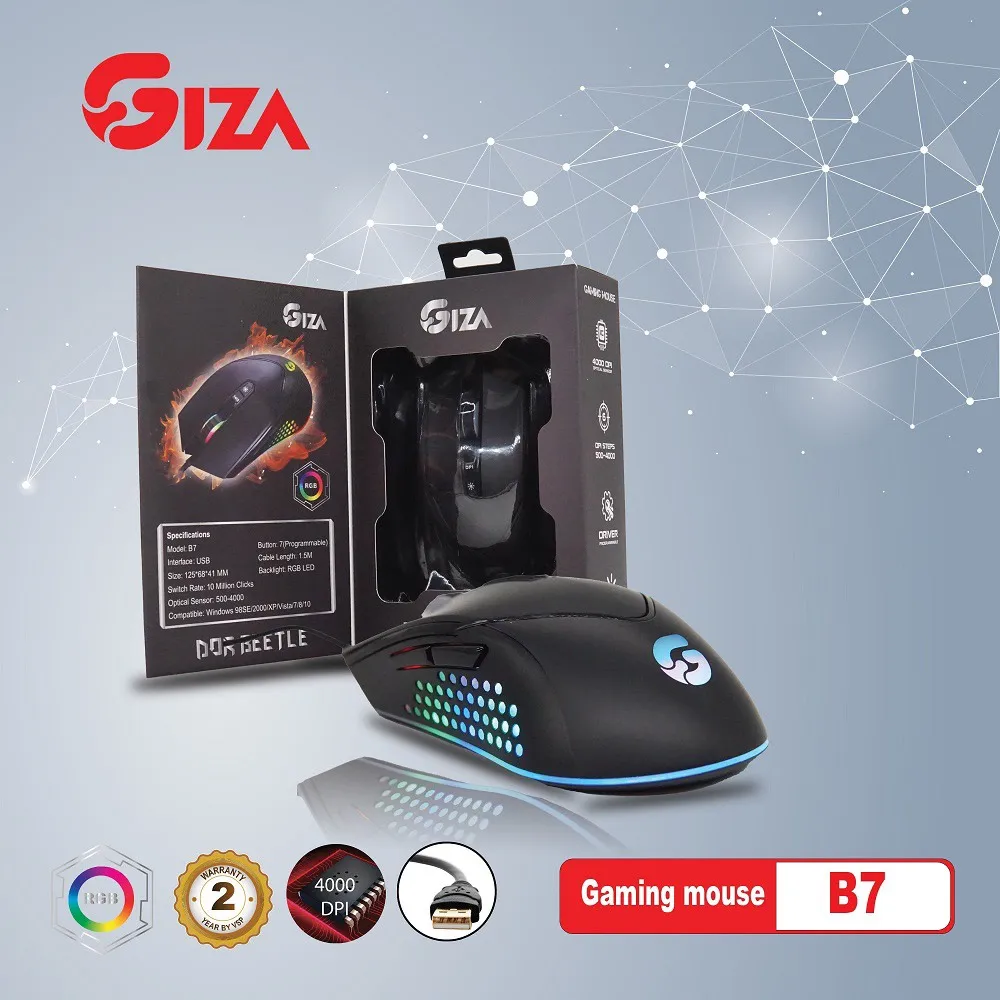 CHUỘT GAMING CAO CẤP GIZA - B7