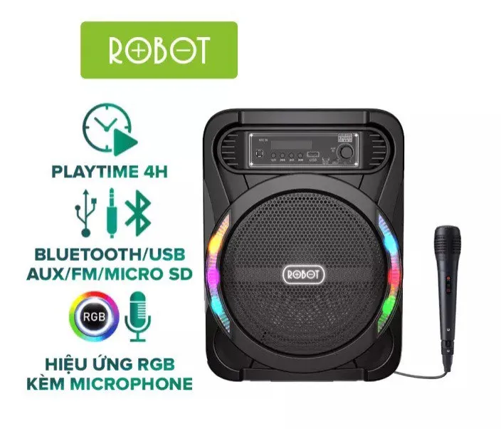 Loa Bluetooth Robot RB450 – Âm Thanh Sống Động, Kết Nối Nhanh