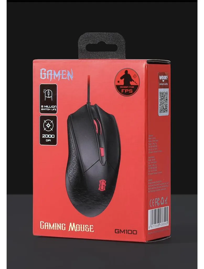 CHUỘT GAMING ĐÈN NỀN LED GAMEN GM100