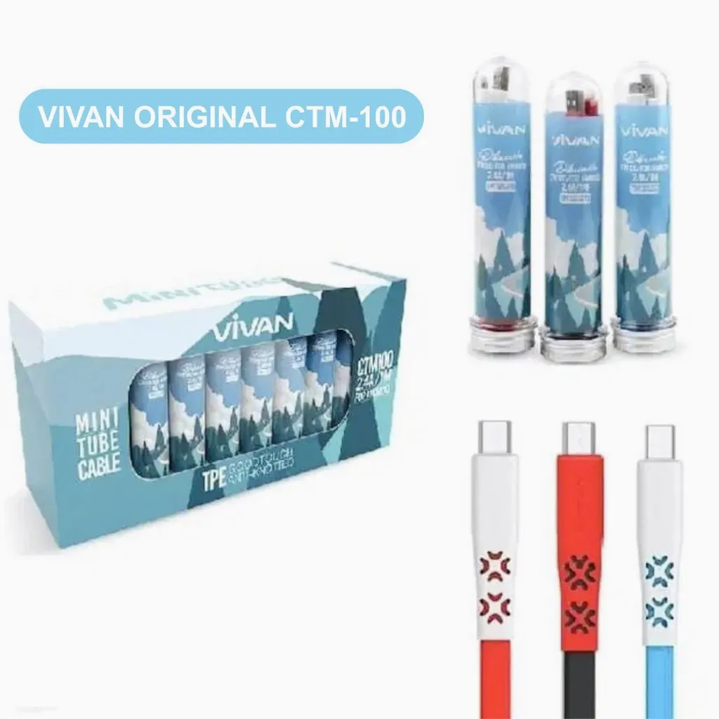 Cáp sạc nhanh Vivan - CTM100 | Chính hãng - giá rẻ - chất lượng