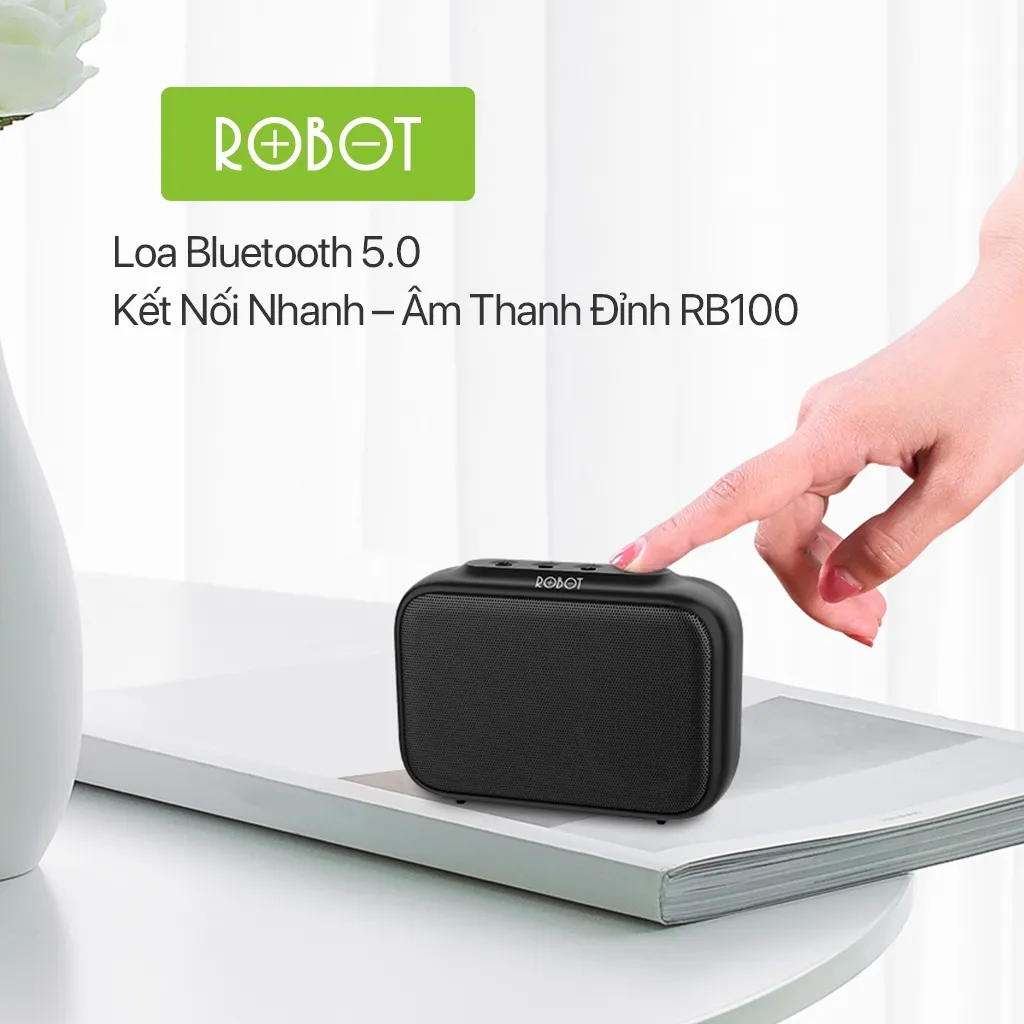 Loa Bluetooth Mini 5.0 ROBOT RB100 - Chính hãng, giá rẻ, uy tín