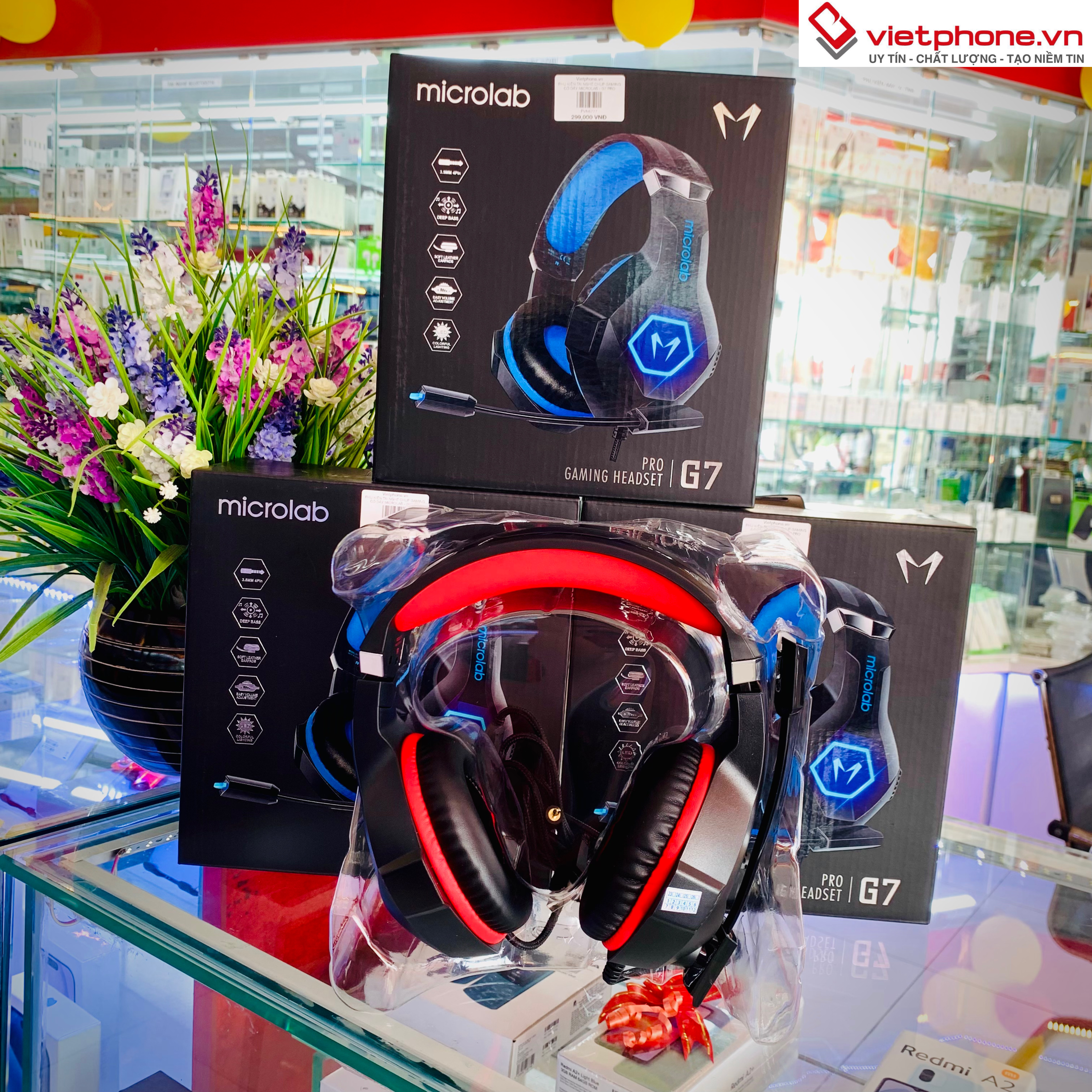 Tai nghe gaming chụp tai Microlab G7 - Chính hãng, giá rẻ, uy tín